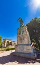 Memorial monument to French soldiers fallen in World War I and II in Arles, France
