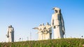 Memorial of the glorious Heroes of Panfilov division, defeated fascists in Moscow battle, Dubosekovo, Moscow region, Russia.