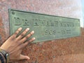 Memorial Plaque Accra Ghana Royalty Free Stock Photo