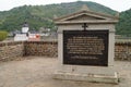 Memorial plaque dedicated to Prussian Army crossing the River Rhine, in Napoleonic Wars, Kaub, Germany