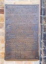 Memorial plaque of the execution of 27 Czech masters 1621