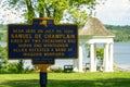 Memorial Plaque at the Historic King`s Garden at Fort Ticonderoga in Upstate New York