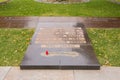 A memorial plaque in honor of the fallen soldiers of the army 62, at the Cathedral of All Saints' historical-memorial complex Royalty Free Stock Photo