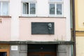 Memorial plaque at the place of residence of Bozena Nemcova famous 19th-century Czech writer Litomysl Czechia