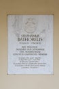 Memorial plaque to Stephanus Bathoreus in Vilnius, Lithuania