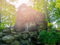 Memorial of playwright and poet Julius Zeyer in Chotkovy sady, or Chotek Garden in Prague, Czech Republic Royalty Free Stock Photo