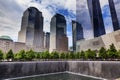 911 Memorial Pool Fountain Waterfall Skyscrapers New York NY