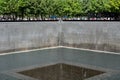 Memorial Pool at Ground Zero in Lower Manhattan, NYC Royalty Free Stock Photo