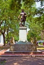 Memorial in Savannah for General Oglethorpe Royalty Free Stock Photo