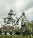 Memorial Sculpture in Battle, Sussex, UK