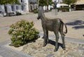 Memorial sculpture of donkey Platero