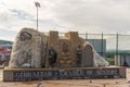 GIBRALTAR, UK - APRIL 7, 2022 - Photo of the memorial sign Gibraltar - the cradle of history.