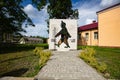 Memorial sign to The Good Soldier Svejk in Dobromyl, Ukraine