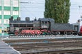 Memorial Steam locomotive EM 728-73. Kursk. Russia