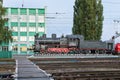 Memorial Steam locomotive EM 728-73. Kursk. Russia