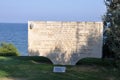 Memorial Stone, Burnu Cemetery at Anzac Cove, Gallipoli Peninsula, Turkey