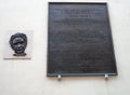 Memorial stone for the Italian Prime Minister Aldo Moro in Rome