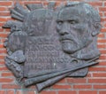 Memorial stone Vincent van Gogh, the Hague, Netherlands