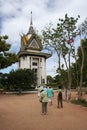 Memorial Stupa of the Killing Field in Cambodia