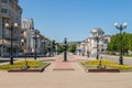 The memorial to Admiral Mikhail Lazarev Royalty Free Stock Photo