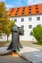 Memorial to Albert Einstein in German town Ulm Royalty Free Stock Photo