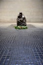 A memorial to all victims of war and dictatorship, the sculpture `Mother with Her Dead Son` in Berlin, Germany