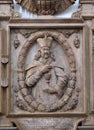 Memorial to the Cathedral provost Franz Ludwig Faust von Stromberg in Wurzburg Cathedral Royalty Free Stock Photo