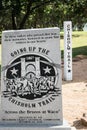 Memorial to the cowboys of the Chisholm trail Royalty Free Stock Photo