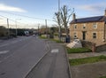 Memorial to Eddie Cochrane in Chippenham alongside road Royalty Free Stock Photo