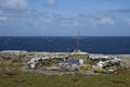 Memorial to HMS Sheffield - Falkland Islands Royalty Free Stock Photo