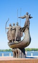 Memorial to the Legendary Founders of Kyiv. The memorial depicts