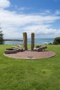 Memorial to mark the site of the first harbourmaster's cottage