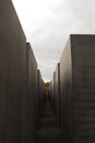 The Memorial to the Murdered Jews of Europe, the Holocaust Memorial,memorial in Berlin, Jewish victims, Holocaust Royalty Free Stock Photo