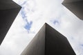 The Memorial to the Murdered Jews of Europe, the Holocaust Memorial,memorial in Berlin, Jewish victims, Holocaust Royalty Free Stock Photo