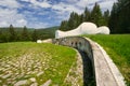 Memorial to the 2nd Czechoslovak Parachute Brigade in Crmne meadow near Dolna Lehota village