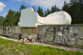 Memorial to the 2nd Czechoslovak Parachute Brigade in Crmne meadow near Dolna Lehota village