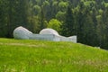 Memorial to the 2nd Czechoslovak Parachute Brigade in Crmne meadow near Dolna Lehota village