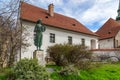 Memorial to the poet Virag Benedek, Budapest Royalty Free Stock Photo