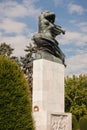 This statue or monument with base is of Gratitude to France, Belgrade Fortress, in Kalemegdan Park