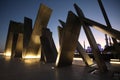 The memorial to UAE soldiers killed in the line of duty, known as Wahat al Karama, in Abu Dhabi