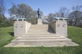 Memorial to US Lieutenant Colonel William Freeman Vilas of 1863 at Vicksburg National Military Park, MS Royalty Free Stock Photo