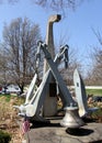 Memorial to the USS Wilkes-Barre, a WWII light cruiser of the US Navy, Wilkes-Barre, PA Royalty Free Stock Photo