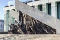 Memorial to 1944 Warsaw Uprising, unveiled in 1989 Royalty Free Stock Photo