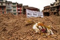 Memorial to those who died in the Nepal earthquake of 25th April