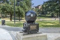 Memorial to World War I North Sea Mine Sweepers standing on the hill that overlooks the Frog Pond in Boston Common, near the Royalty Free Stock Photo