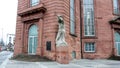 Memorial for the victims of Nazi terror, at the north-west corner of the Paulskirche, Frankfurt, Germany