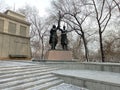 Memorial of the Victory. Monument to the victims of the Great Patriotic War in Krasnoyarsk Royalty Free Stock Photo