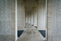 Memorial walls at the Manila American Cemetery & Memorial, in Ta