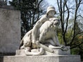 Memorial of war in centre of town Gyor Royalty Free Stock Photo