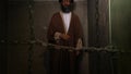 Memorial wax statue of Sayyed Khamenei inside of the Museum of the Qasr Prison